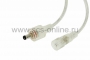 Соединительный кабель (2pin) герметичный (IP67) 2х0.35мм 300V прозрачный REXANT