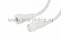 Соединительный кабель (4pin) герметичный (IP67) 4х0.75мм 300V белый REXANT