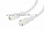Соединительный кабель (3pin) герметичный (IP67) 3х0.5мм 300V белый REXANT