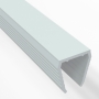 Короб пластиковый для одностороннего гибкого неона 8х16 мм, длина 1 метр