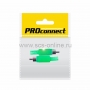 Штекер RCA "Зеленый" PROCONNECT Индивидуальная упаковка 2шт
