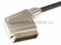 Шнур SCART Plug - SCART Plug 21pin 1.5М (GOLD) металл REXANT (Цена за шт., в уп. 10 шт.)