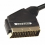 Шнур SCART Plug - SCART Plug 21pin 3М (GOLD) REXANT (Цена за шт., в уп. 10 шт.)