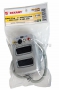 Адаптер SCART Plug - 2 x SCART socket + 3RCA jack + S-VHS jack W/switch REXANT (Цена за шт., в уп. 5 шт.)