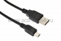 Шнур mini USB (male) - USB-A (male) 0.2M черный REXANT (Цена за шт., в уп. 10 шт.)