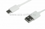 Шнур USB 3.1 type C (male) - USB 2.0 (male) 1M белый REXANT