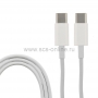 USB кабель USB 3.1 Type-C (male) - USB 3.1 Type-C (male) белый