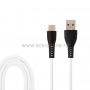 USB кабель USB 3.1 Type-C 1 М белый силикон ELASTIC