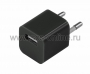 Сетевое зарядное устройство квадрат USB (СЗУ) (1 000mA) черное (Цена за шт.,в уп.10 шт.)