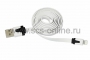 USB кабель для iPhone 5/5S slim шнур плоский 1М белый (Цена за шт.,в уп.10 шт.)