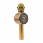 Беспроводной Bluetooth микрофон для караоке WS-668 с колонкой (золотой)