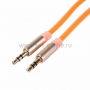Аудио кабель AUX 3. 5 мм фосфорный 1M оранжевый
