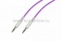 Аудио кабель AUX 3.5 мм гелевый 1M фиолетовый