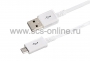 USB кабель microUSB длинный штекер 1М белый REXANT (Цена за шт.,в уп.10 шт.)