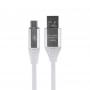 USB кабель micro USB, белый SOFT TOUCH 1 метр REXANT