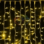 Гирлянда "Светодиодный Дождь" 2х1,5м, постоянное свечение, белый провод "каучук", 230 В, диоды ЖЁЛТЫЕ Neon-Night