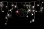 Гирлянда Айсикл (бахрома) светодиодная, 1,8 х 0,5 м, прозрачный провод, 220В, диоды тепло-белые Neon-Night
