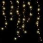 Гирлянда светодиодная "Бахрома" 3*0,8 м 200 LED БЕЛЫЕ, прозрачный ПВХ