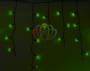 Гирлянда Айсикл (бахрома) светодиодный, 4,8 х 0,6 м, черный провод, 220В, диоды зеленые Neon-Night