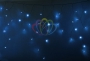 Гирлянда Айсикл (бахрома) светодиодный, 4,8 х 0,6 м, прозрачный провод, 220В, диоды синие Neon-Night