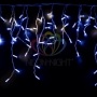 Гирлянда "Айсикл" 4,8х0,6 м, с эффектом мерцания, белый ПВХ, 176LED, цвет: Синий, 220В Neon-Night