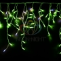 Гирлянда "Айсикл" 4,8х0,6 м, с эффектом мерцания, белый ПВХ, 176LED, цвет: Зелёный, 220В Neon-Night