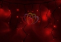 Гирлянда Айсикл (бахрома) светодиодный, 4,0х0,6м, черный провод "каучук", 220В, диоды красные Neon-Night