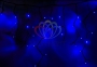 Гирлянда Айсикл (бахрома) светодиодный, 4,0х0,6м, черный провод "каучук", 220В, диоды синие Neon-Night