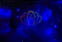 Гирлянда Айсикл (бахрома) светодиодный, 5,6х0,9м, с эффектом мерцания,черный провод "каучук", 220В, диоды синие, Neon-Night