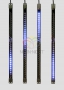 Сосулька светодиодная 50 см, 9,5V, двухсторонняя, 32х2 светодиодов, пластиковый корпус черного цвета, цвет светодиодов синий Neon-Night