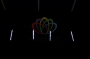 Гирлянда "Тающие сосульки" светодиодная, 4шт х 20см, шаг 50см, 24 В (с трансформатором), белые, черный провод Neon-Night