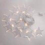 Гирлянда светодиодная «Звезды» 1,5х0,6 м, прозрачный провод, теплый белый свет свечения NEON-NIGHT
