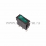 Выключатель клавишный 250V/15А (3с) ON-OFF зеленый с подсветкой (RWB-404,SC-791,IRS-101-1C)(Цена за шт.,в уп.10шт.)