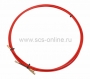 Протяжка кабельная (мини УЗК в бухте), стеклопруток, d=3,5мм, 7м красная