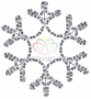 Фигура "Снежинка" цвет белый, размер  45*38 см Neon-Night
