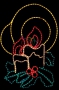 Фигура "Две свечи", размер 100*75 см Neon-Night