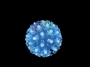 Шар светодиодный 220V, диаметр 12 см, 50 светодиодов, цвет синий Neon-Night