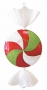Елочная фигура "Леденец", 102 см, цвет белый, красный и зеленый Neon-Night