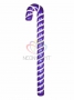 Елочная фигура "Карамельная палочка" 121 см, цвет фиолетовый/белый Neon-Night