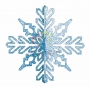 Елочная фигура "Снежинка ажурная 3D", 23 см, цвет синий (24шт) Neon-Night