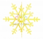 Елочная фигура "Снежинка резная 3D", 31 см, цвет золотой (8шт) Neon-Night