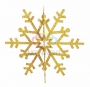 Елочная фигура "Снежинка резная 3D", 61 см, цвет золотой (6шт) Neon-Night