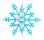 Елочная фигура "Снежинка резная 3D", 61 см, цвет синий (6шт) Neon-Night
