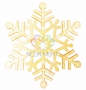 Елочная фигура "Снежинка резная", 81 см, цвет золотой Neon-Night