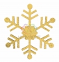 Елочная фигура "Снежинка классическая", 66 см, цвет золотой Neon-Night