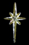 Фигура "Звезда 8-ми конечная",  LED подсветка  высота 180см, бело-золотая Neon-Night