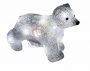 Акриловая светодиодная фигура "Медвежонок" 24х11х18 см, 4,5 В, 3 батарейки AA (не входят в комплект), 16 светодиодов Neon-Night