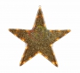 Фигура "Звезда" бархатная, с постоянным свечением, размеры 45 см (27 желтых светодиода)