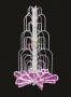 LED фонтан, высота 4.0, диаметр 2.5 метра (с контроллером) розовый Neon-Night
