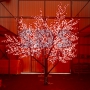 Светодиодное дерево "Сакура", высота 2,4 м, диаметр кроны 1,72м, красные диоды, IP 65, понижающий трансформатор в комплекте Neon-Night